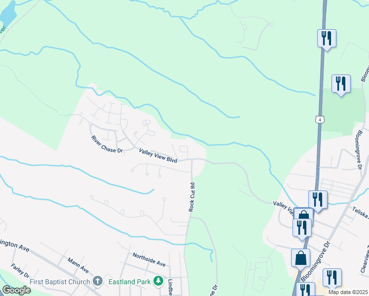 map of restaurants, bars, coffee shops, grocery stores, and more near 302 Cedar Run in Rensselaer