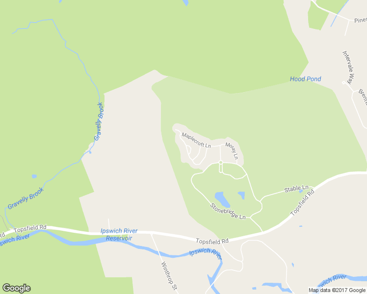 map of restaurants, bars, coffee shops, grocery stores, and more near 40 Buttonwood Lane in Ipswich