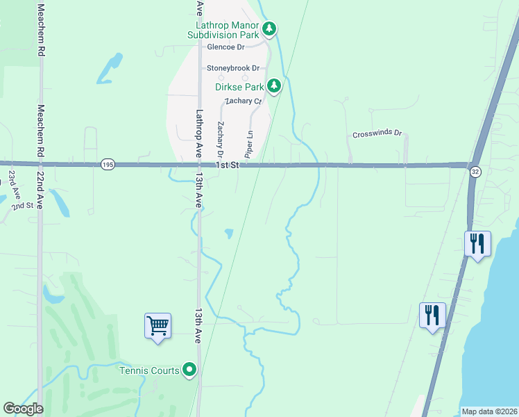 map of restaurants, bars, coffee shops, grocery stores, and more near 116 8th Court in Racine