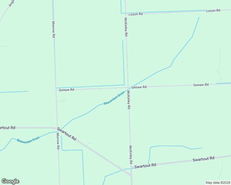 map of restaurants, bars, coffee shops, grocery stores, and more near 6527 Genaw Road in St. Clair County