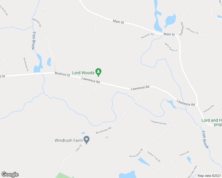map of restaurants, bars, coffee shops, grocery stores, and more near 80 Lawrence Road in Boxford