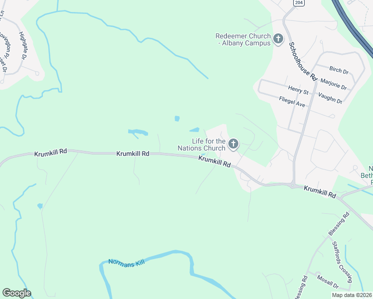 map of restaurants, bars, coffee shops, grocery stores, and more near 556 Krumkill Road in Albany