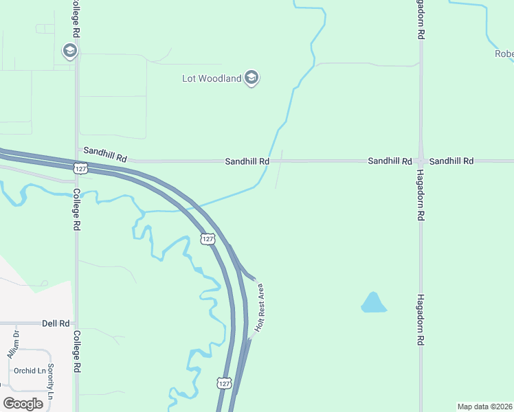 map of restaurants, bars, coffee shops, grocery stores, and more near 3215 Sandhill Road in Mason