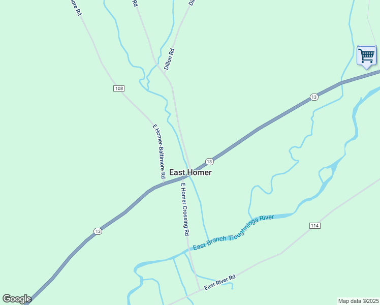 map of restaurants, bars, coffee shops, grocery stores, and more near 5392 Mead Road in Homer