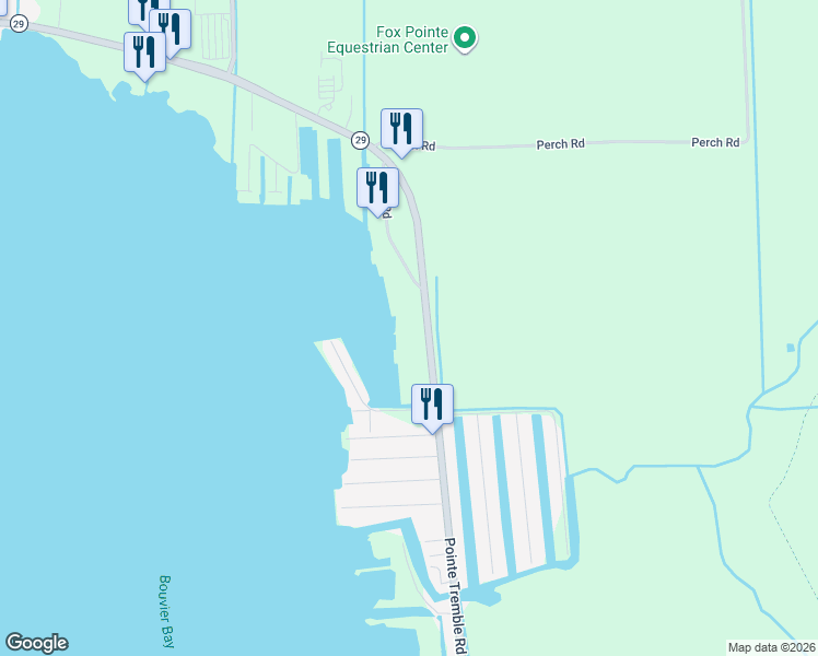 map of restaurants, bars, coffee shops, grocery stores, and more near 7585 Dyke Road in St. Clair County