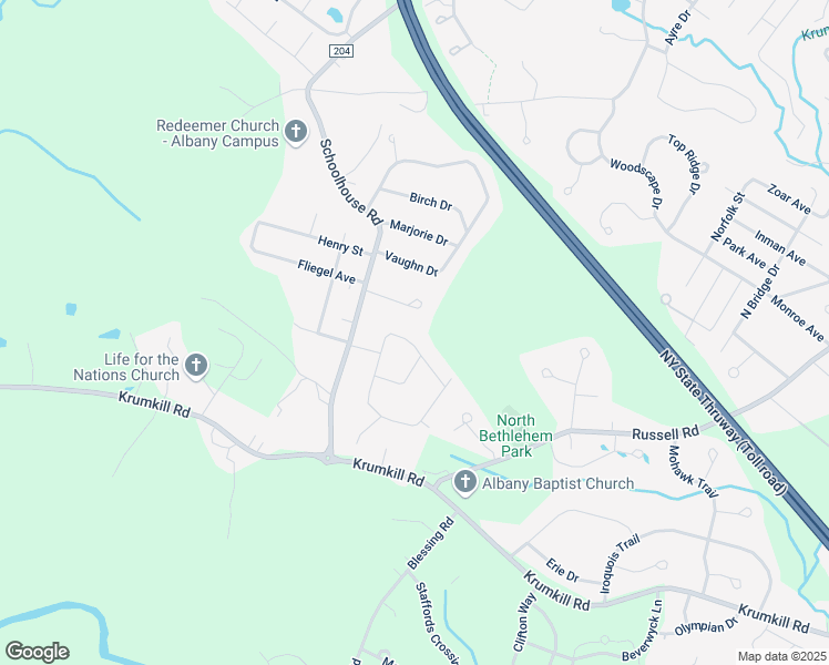map of restaurants, bars, coffee shops, grocery stores, and more near 26 Albert Drive in Albany