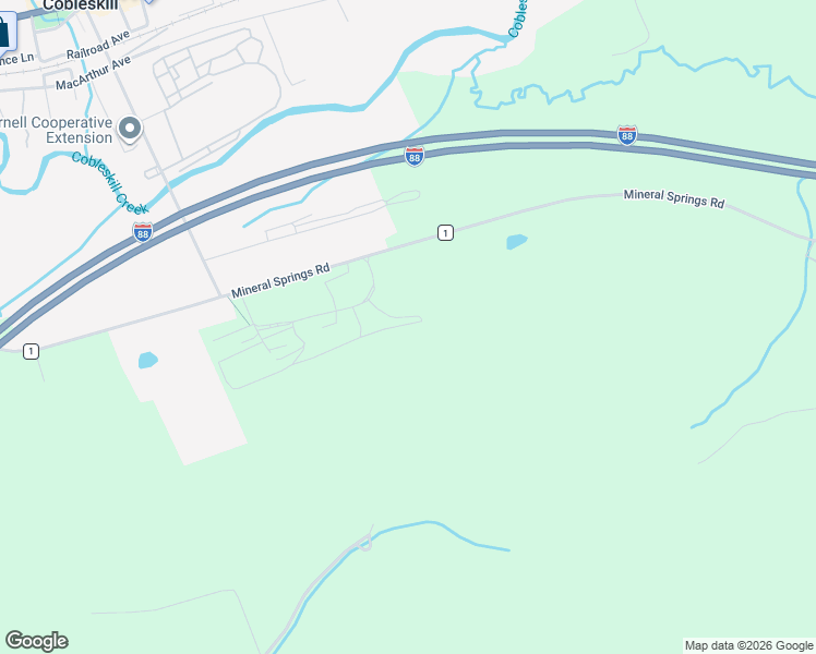 map of restaurants, bars, coffee shops, grocery stores, and more near 312 Red Tail Ridge in Cobleskill