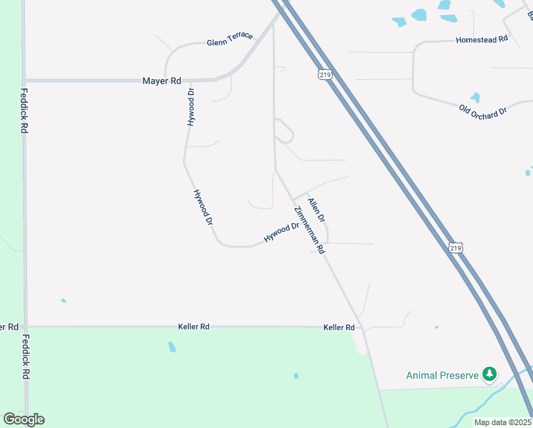 map of restaurants, bars, coffee shops, grocery stores, and more near 7844 Zimmerman Rd in Hamburg