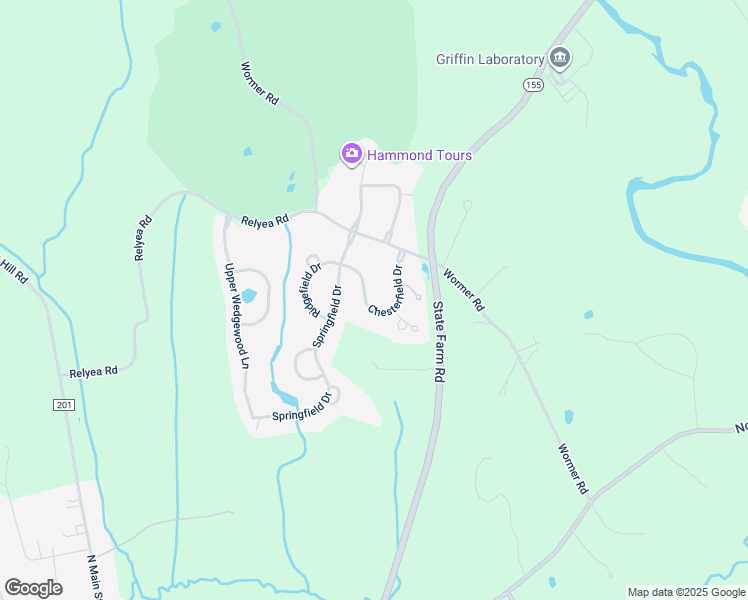map of restaurants, bars, coffee shops, grocery stores, and more near 14 Chesterfield Drive in Voorheesville