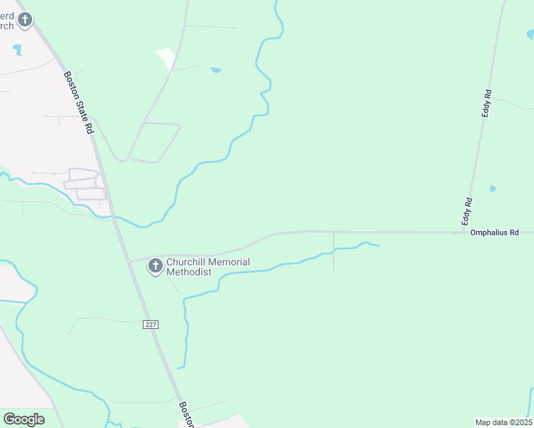 map of restaurants, bars, coffee shops, grocery stores, and more near 6591 Omphalius Road in Colden