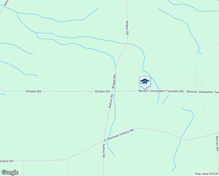 map of restaurants, bars, coffee shops, grocery stores, and more near 1936 Briggs Road in Penn Yan