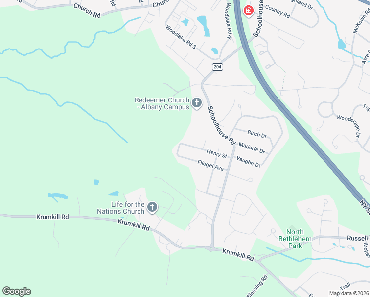 map of restaurants, bars, coffee shops, grocery stores, and more near 57 Fliegel Avenue in Albany