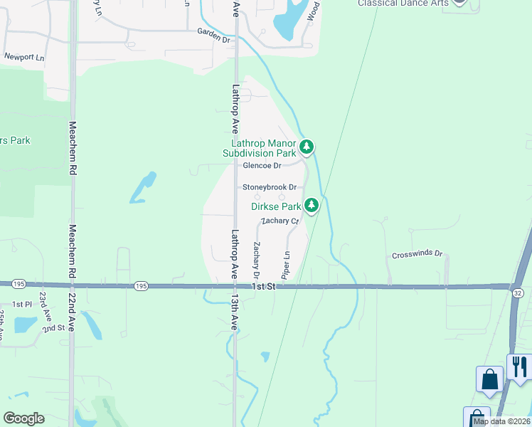 map of restaurants, bars, coffee shops, grocery stores, and more near 3645 Zachary Court in Mount Pleasant