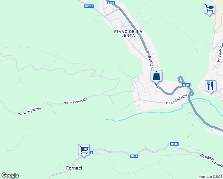 map of restaurants, bars, coffee shops, grocery stores, and more near 39 via scalepicchio in Teramo