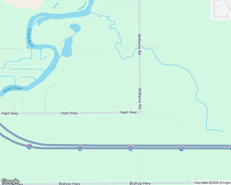 map of restaurants, bars, coffee shops, grocery stores, and more near 10799 Hart Highway in Windsor charter Township
