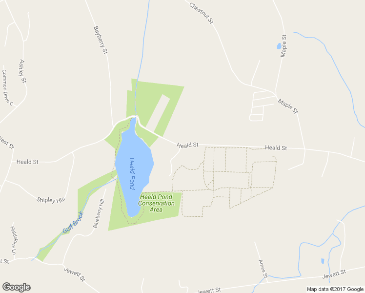 map of restaurants, bars, coffee shops, grocery stores, and more near 115 Heald Street in Pepperell