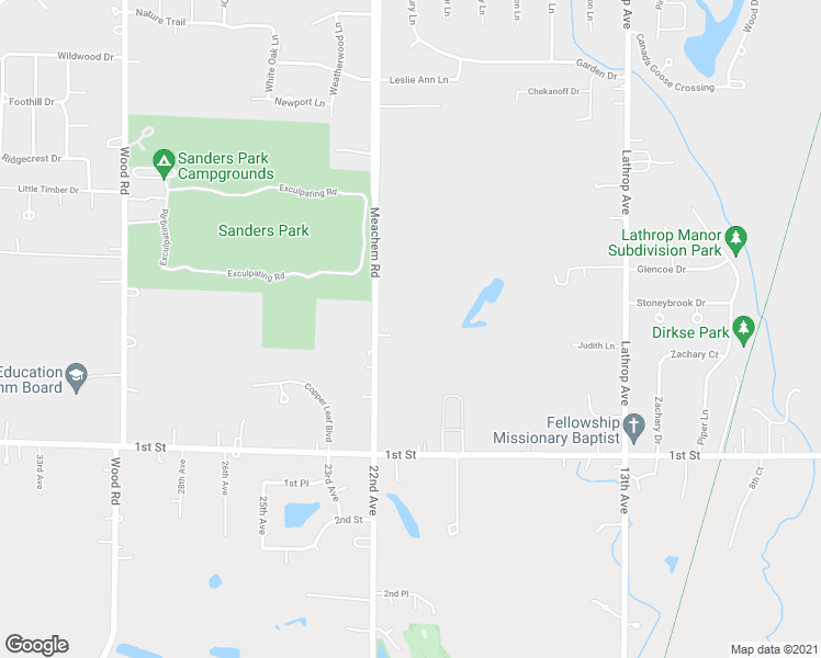 map of restaurants, bars, coffee shops, grocery stores, and more near 5105 Meachem Road in Mount Pleasant