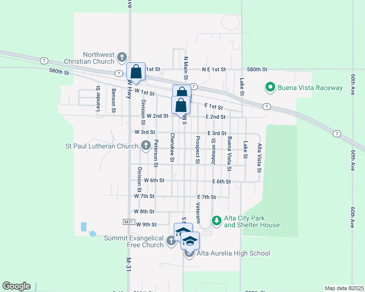map of restaurants, bars, coffee shops, grocery stores, and more near 113 West 4th Street in Alta