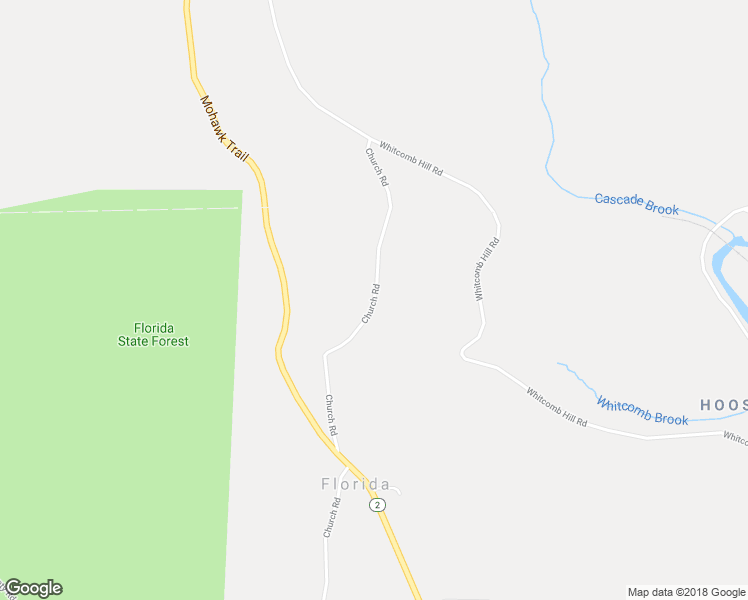 map of restaurants, bars, coffee shops, grocery stores, and more near Church Road in North Adams