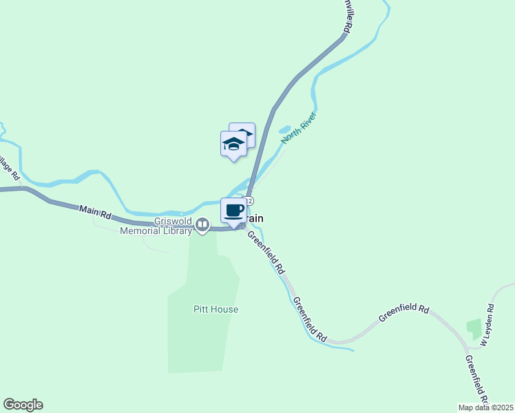 map of restaurants, bars, coffee shops, grocery stores, and more near 2 Streeter Lane in Colrain
