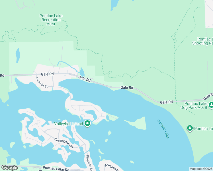 map of restaurants, bars, coffee shops, grocery stores, and more near 8800 Gale Road in White Lake charter Township