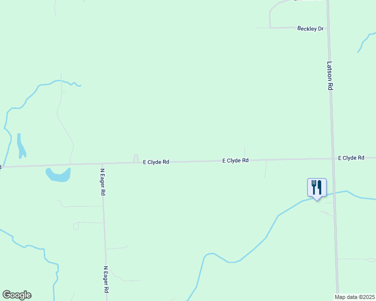map of restaurants, bars, coffee shops, grocery stores, and more near 3385 East Clyde Road in Howell