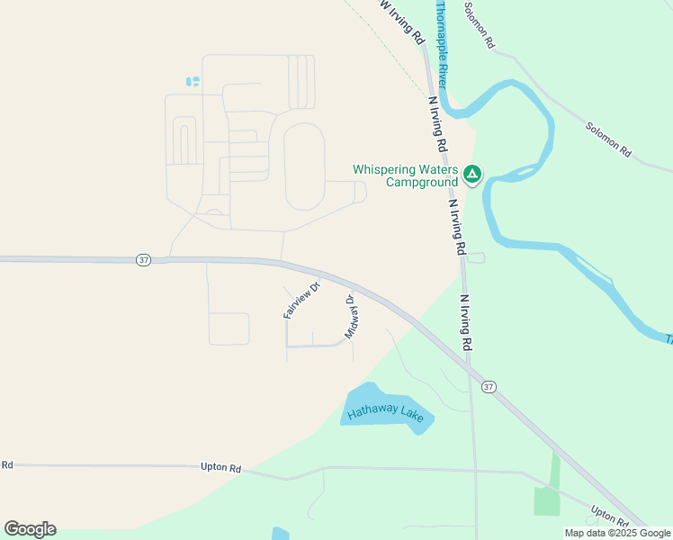 map of restaurants, bars, coffee shops, grocery stores, and more near 1278 Michigan 37 in Hastings