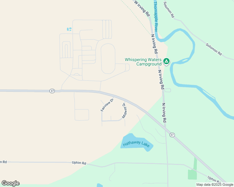 map of restaurants, bars, coffee shops, grocery stores, and more near 1278 Michigan 37 in Hastings