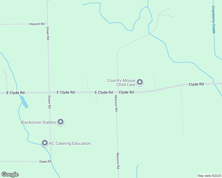 map of restaurants, bars, coffee shops, grocery stores, and more near 7429 East Clyde Road in Howell