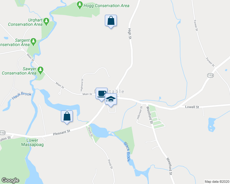 map of restaurants, bars, coffee shops, grocery stores, and more near 40 High Street in Dunstable
