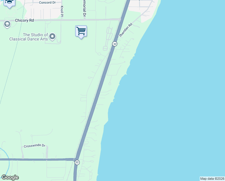map of restaurants, bars, coffee shops, grocery stores, and more near 4811 Sheridan Road in Mount Pleasant