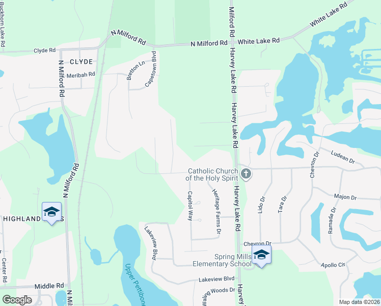 map of restaurants, bars, coffee shops, grocery stores, and more near 796 Alysa Court in Oakland County