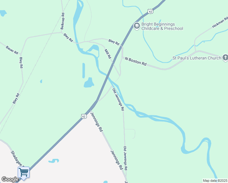 map of restaurants, bars, coffee shops, grocery stores, and more near 7752 Old Jennings Road in Eden