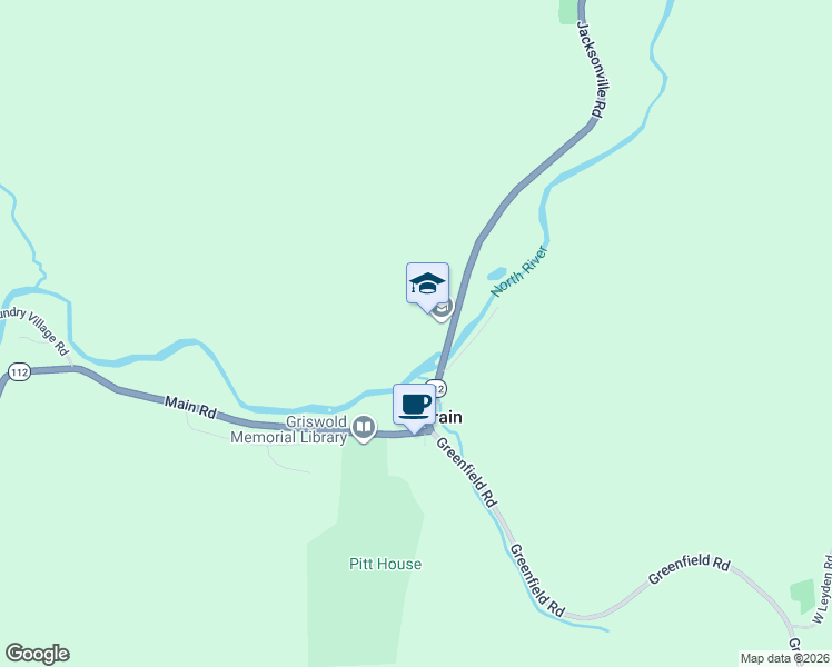 map of restaurants, bars, coffee shops, grocery stores, and more near 22 Jacksonville Road in Colrain