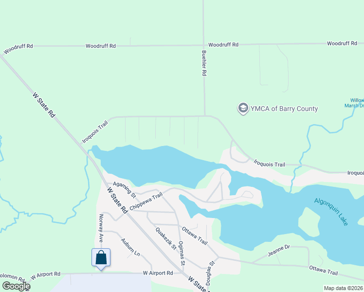 map of restaurants, bars, coffee shops, grocery stores, and more near 1616 Wildwood Drive in Hastings