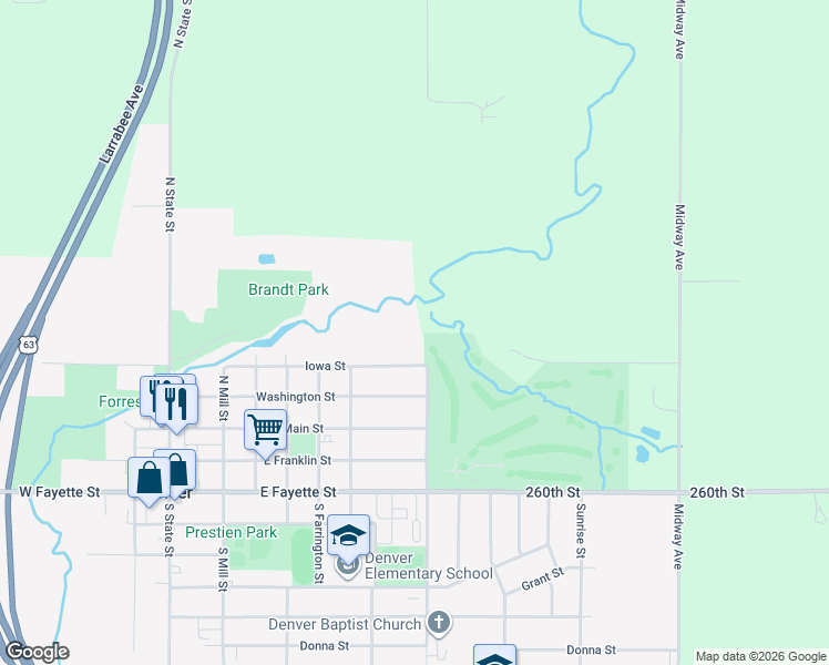 map of restaurants, bars, coffee shops, grocery stores, and more near 720 Iowa Street in Denver