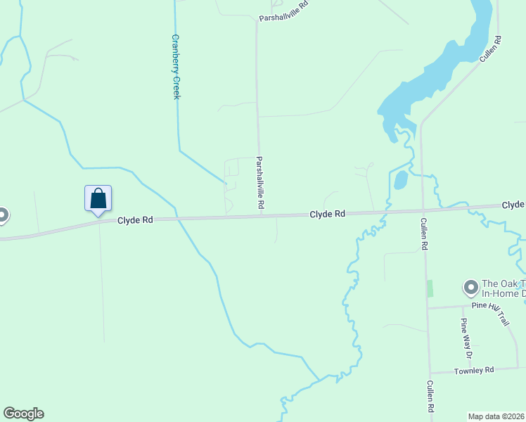 map of restaurants, bars, coffee shops, grocery stores, and more near 5001-7013 Parshallville Road in Fenton
