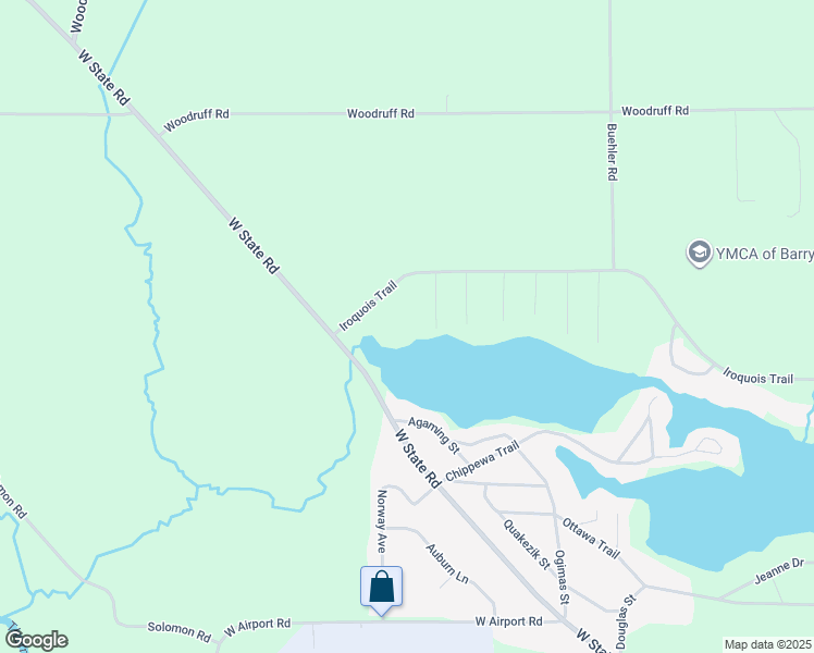 map of restaurants, bars, coffee shops, grocery stores, and more near 2963 Iroquois Trail in Hastings