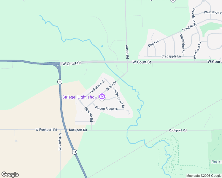 map of restaurants, bars, coffee shops, grocery stores, and more near 131 Ridge Creek Drive in Janesville