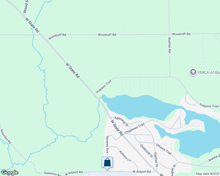 map of restaurants, bars, coffee shops, grocery stores, and more near 2963 Iroquois Trail in Hastings