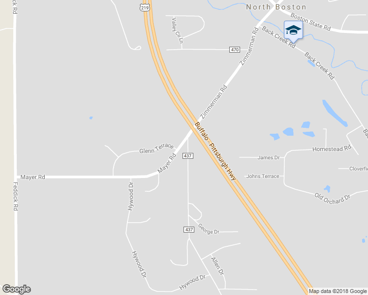 map of restaurants, bars, coffee shops, grocery stores, and more near 7680 Zimmerman Road in Hamburg