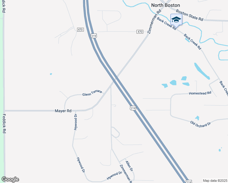map of restaurants, bars, coffee shops, grocery stores, and more near 7680 Zimmerman Road in Hamburg
