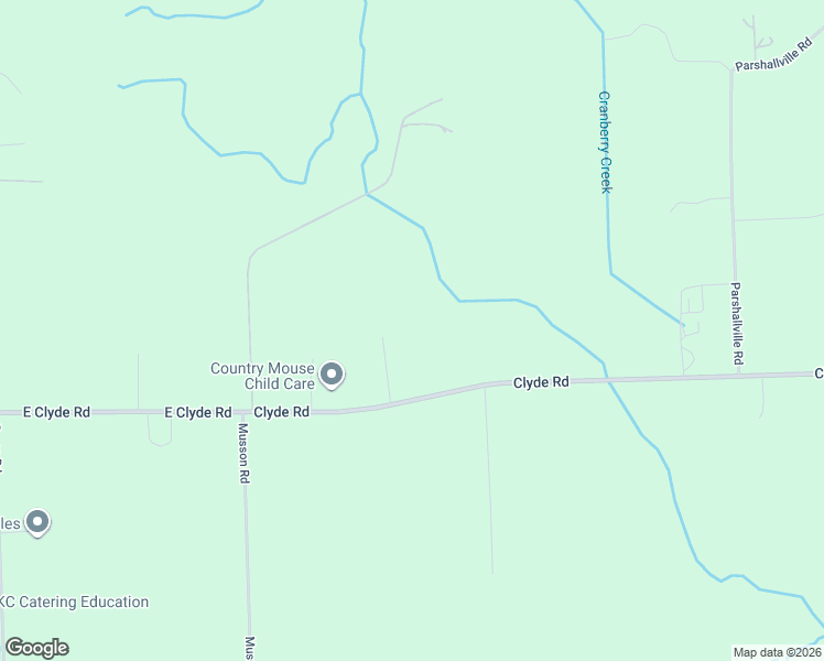 map of restaurants, bars, coffee shops, grocery stores, and more near 7753 Clyde Road in Fenton