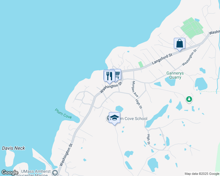 map of restaurants, bars, coffee shops, grocery stores, and more near in Gloucester