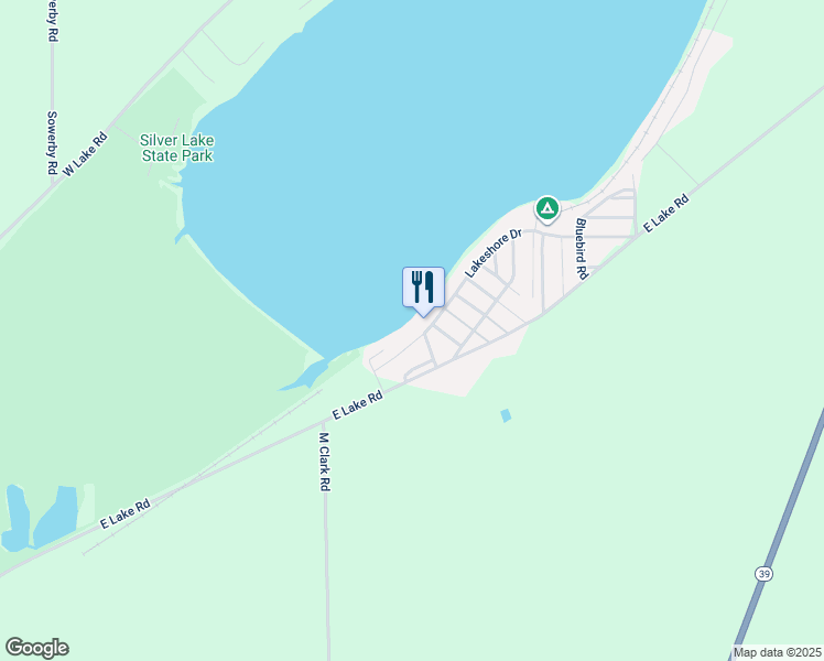map of restaurants, bars, coffee shops, grocery stores, and more near 6695 Lakeshore Drive in Castile