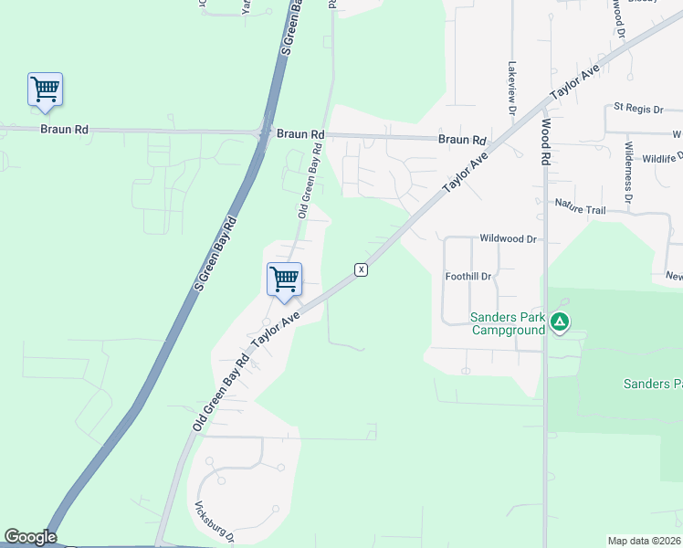 map of restaurants, bars, coffee shops, grocery stores, and more near 5942-6124 County X in Mount Pleasant