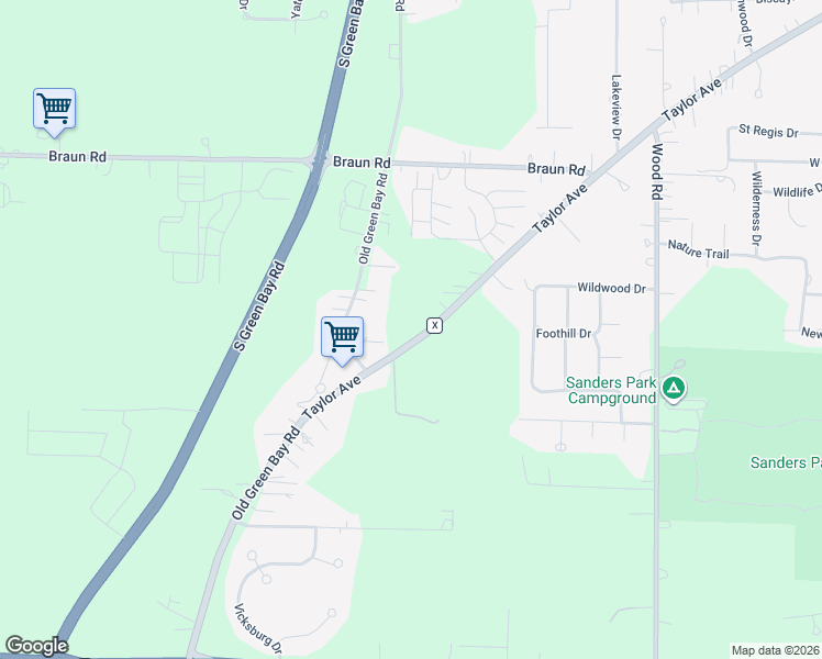 map of restaurants, bars, coffee shops, grocery stores, and more near 5942-6124 County X in Mount Pleasant