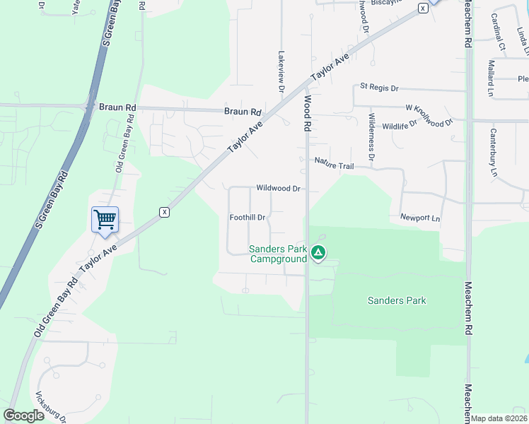 map of restaurants, bars, coffee shops, grocery stores, and more near 4525 Pleasant Trail in Mount Pleasant