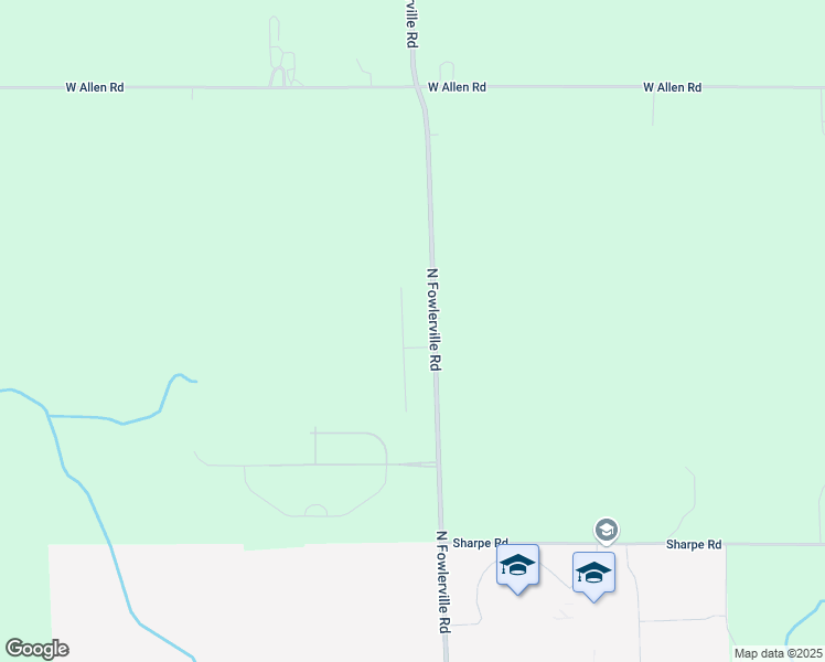 map of restaurants, bars, coffee shops, grocery stores, and more near 5342 Fairfield Road in Fowlerville