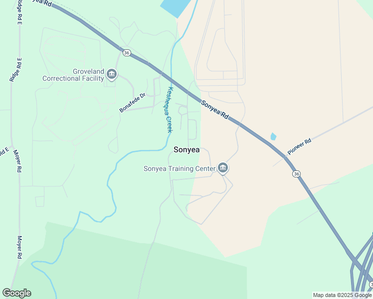 map of restaurants, bars, coffee shops, grocery stores, and more near in Sonyea